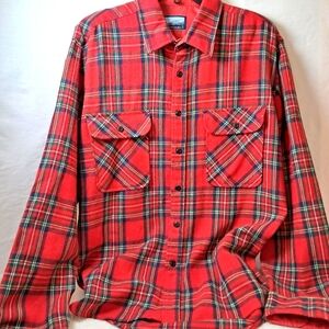 Vintage Fieldmaster Men's Flannel long-sleeve  Vintage shirt  sz large